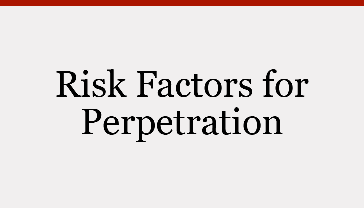 Link to page: Risk Factors for Perpetration